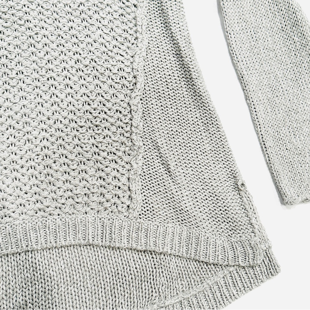 Nwot Rdi Grey Multi Weave High Low Sweater - image 2